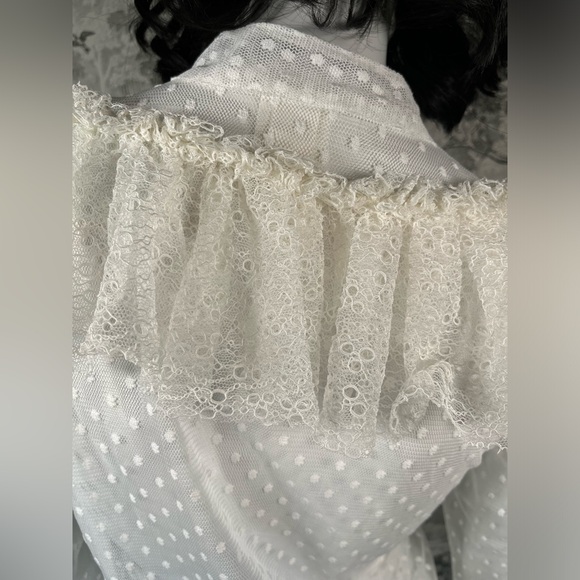 H&M x Sandra Mansour Swiss-Dot Blouse - Picture 7 of 10